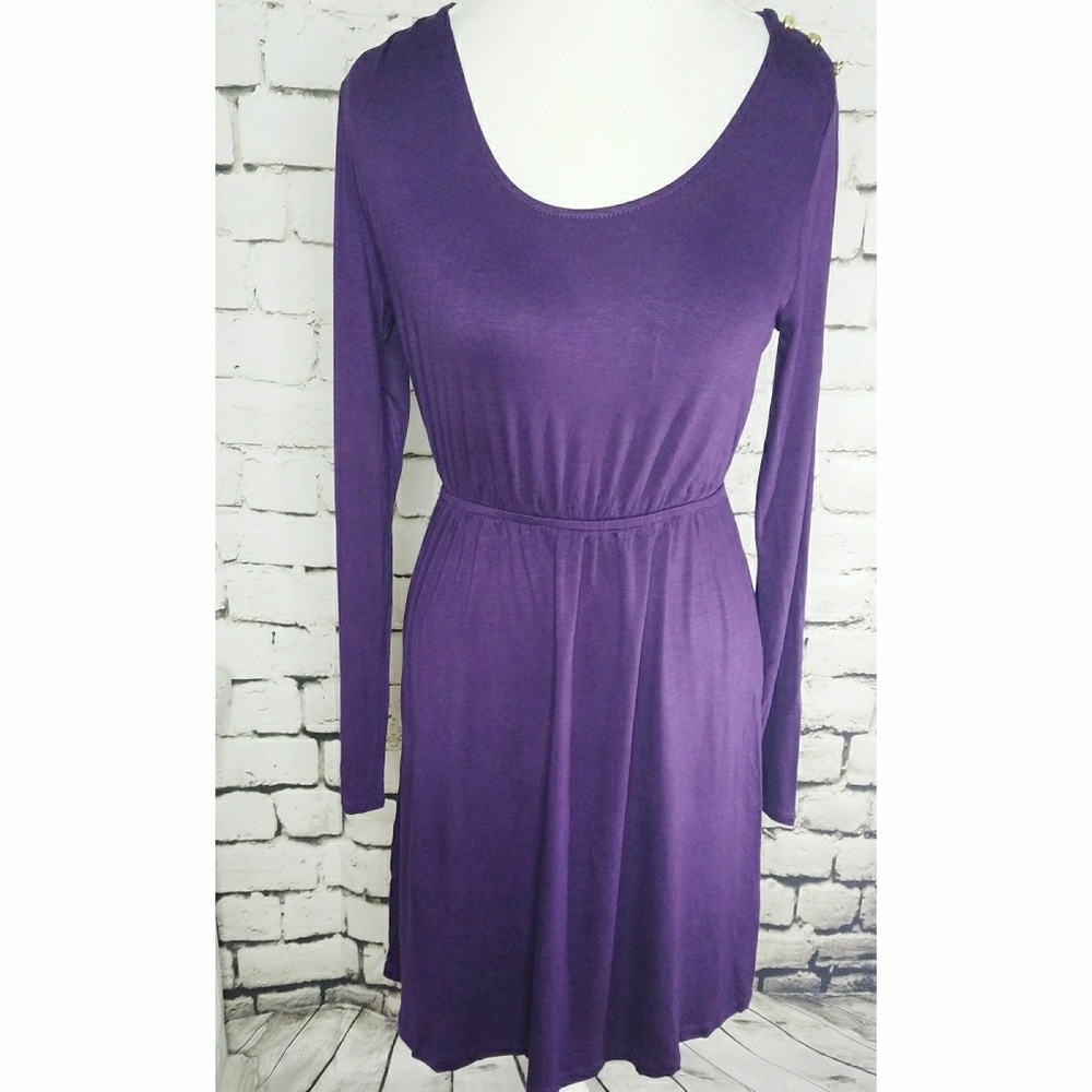 Delirious Purple long sleeve dress sz XL